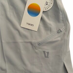 Vuori Men's Light Gray Athletic Shorts